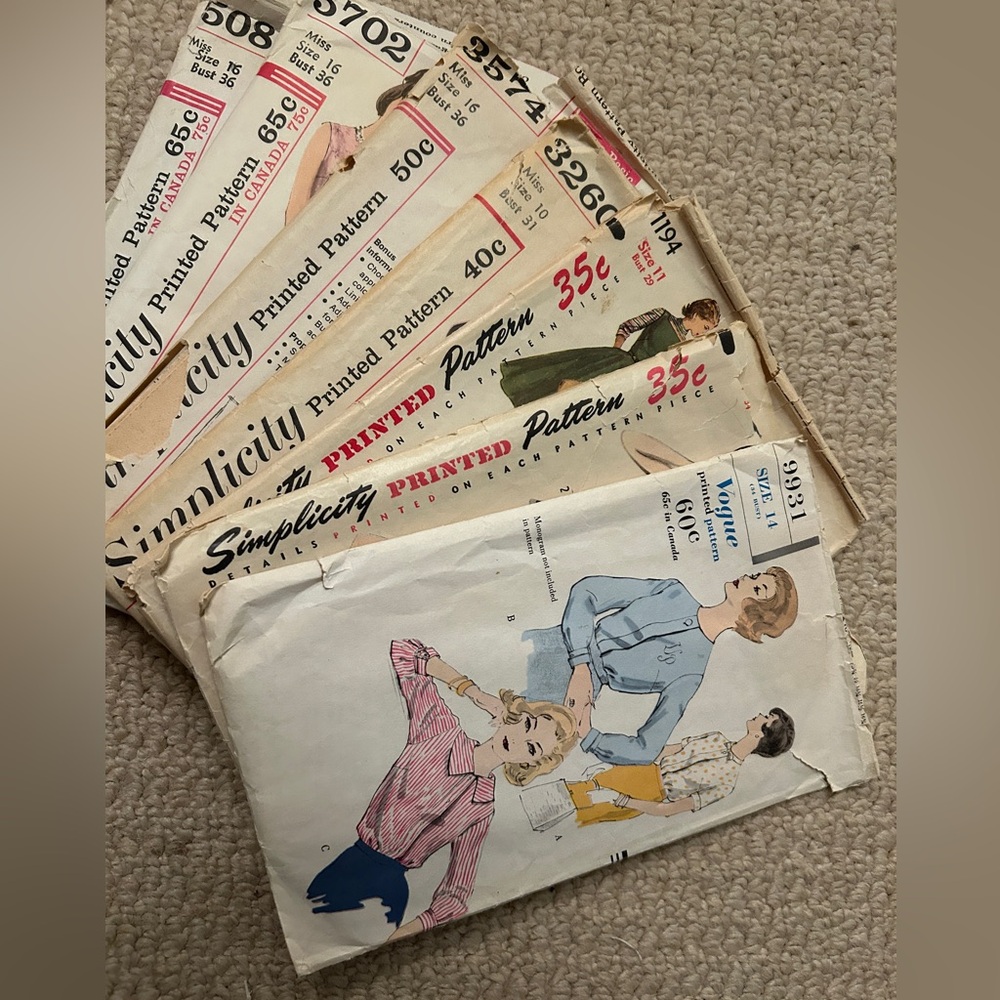 Vintage Bundle Sewing Patterns